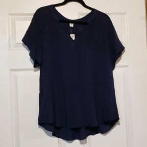Old Navy- Navy color -short sleeve blouse NWT